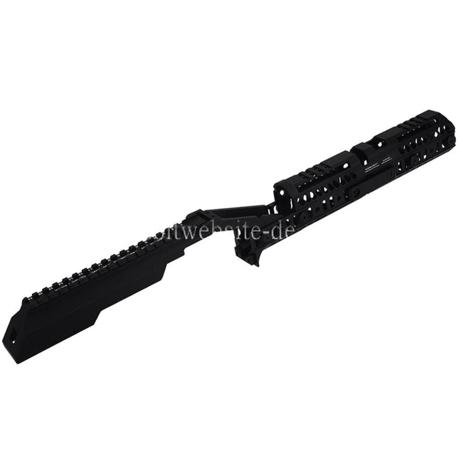 5KU SPORT-4 Stil Handschutz Schienen System B33 Staubschutzhülle Set Geeignet für Tokyo Marui AKM Serie GBB Gewehre Airsoft Schwarz
