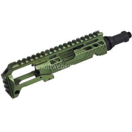 5KU Karabinergewehr Umbausatz Typ-A mit M1913 Schienenschaft Adapter Geeignet für Action Army AAP-01 Serie GBB Pistolen Airsoft