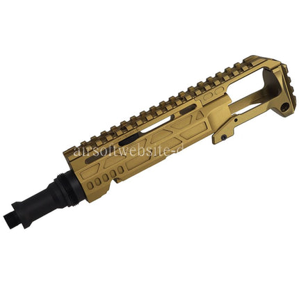 5KU Karabinergewehr Umbausatz Typ-C mit M1913 Schienenschaft Adapter Geeignet für Action Army AAP-01 Serie GBB Pistolen Airsoft