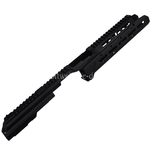 5KU Chassis SAG Stil MK3.1 Monolithic M-Lok Handschutz Schienen System Staubschutzhülle Set Geeignet für CYMA AKM AK74 AK105 Serie AEG Gewehre Airsoft Schwarz