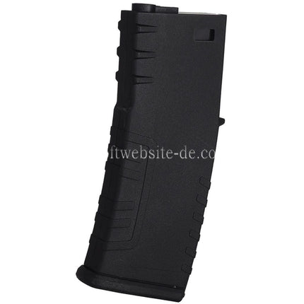 E&C 120rd Polymer Mid-Cap Magazin Geeignet für M4 M16 Serie AEG Gewehre Airsoft Schwarz