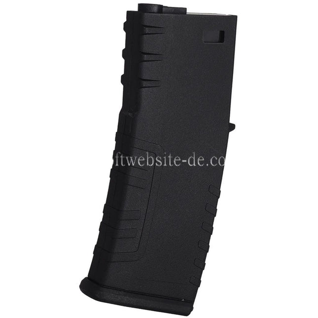 E&C 120rd Polymer Mid-Cap Magazin Geeignet für M4 M16 Serie AEG Gewehre Airsoft Schwarz