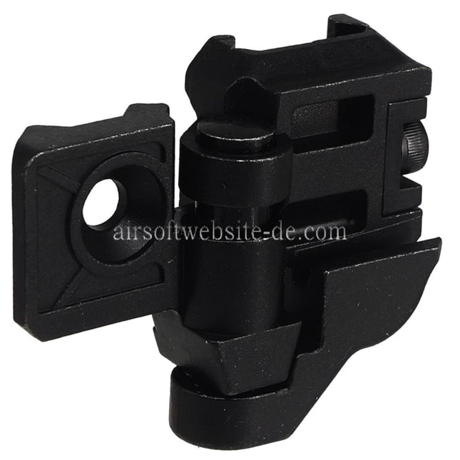 E&C Schaftscharnieradapter Geeignet für 20mm Picatinny Schiene E&C SIG MPX MCX Serie Gewehre Airsoft Schwarz