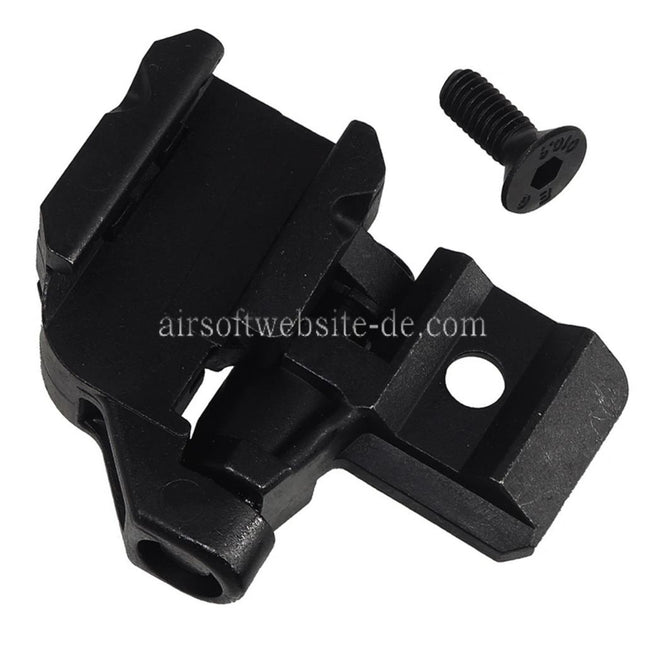 E&C Schaftscharnieradapter Geeignet für 20mm Picatinny Schiene E&C SIG MPX MCX Serie Gewehre Airsoft Schwarz