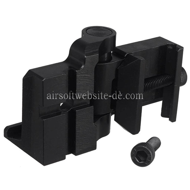 5KU Schaftscharnieradapter Geeignet für 20mm Picatinny Schiene PT-1 PT-3 Serie Klappschaft Schwarz