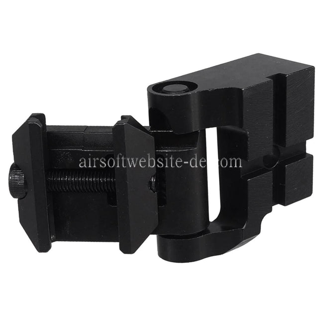 5KU Schaftscharnieradapter Geeignet für 20mm Picatinny Schiene PT-1 PT-3 Serie Klappschaft Schwarz