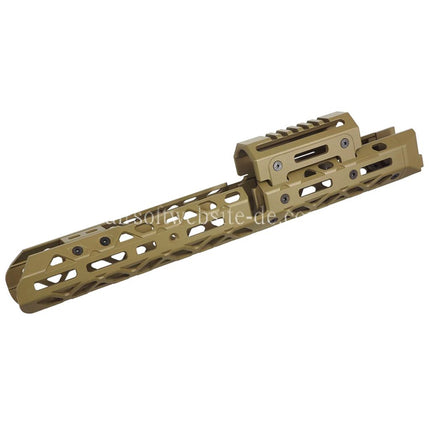 5KU KPYK CRC 1U040 Stil 363mm M-LOK Handschutz Schienen System Geeignet für Tokyo Marui AKM GBB Gewehre Airsoft