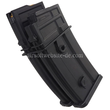 BATTLEAXE 1000rd Elektrisch Schallsteuerung Wicklung Dual Magazin Geeignet fur G36 Serie AEG Gewehre Airsoft Schwarz