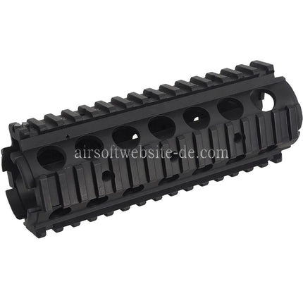 Airsoft Website 170mm CNC Aluminum KAC Stil M4A1 M4CQB RAS Handschutz Schienen System mit Schienenabdeckung Geeignet für M4 M16 Serie AEG Gewehre Schwarz