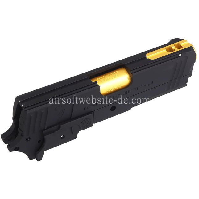 Bomber Airsoft CNC Aluminum SVI Infinity Tiki Stil Lauf Schlitten Mitte Rahmen Kit Set Geeignet für Tokyo Marui Hi-Capa 5.1 Serie GBB Pistolen