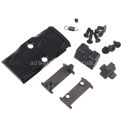Bomber Airsoft CNC Edelstahl P320 NOS Stil Lauf mit Kompensator Schlitten Set Geeignet für SIG Air VFC M17 M18 Serie GBB Pistolen