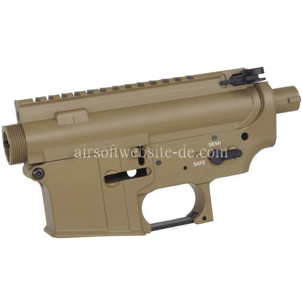 E&C Metallgehäuse Obere Untere Empfänger Geeignet für E&C Tokyo Marui M4 M16 Serie AEG Gewehre Airsoft Dark Earth