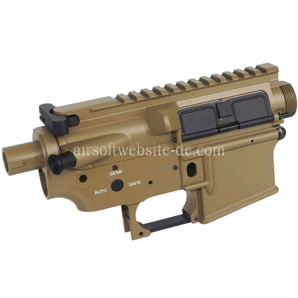E&C Metallgehäuse Obere Untere Empfänger Geeignet für E&C Tokyo Marui M4 M16 Serie AEG Gewehre Airsoft Dark Earth