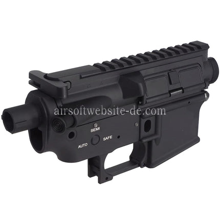 E&C QD Schnellverschluss System Metallgehäuse Obere Untere Empfänger Geeignet für E&C Tokyo Marui M4 M16 Serie AEG Gewehre Airsoft Schwarz