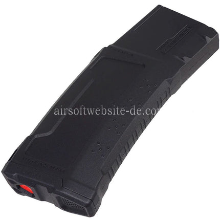 CYMA EMG Strike Industries 220rd Polymer Mid-Cap Magazin Geeignet fur M4 M16 Serie AEG Gewehre Airsoft Schwarz