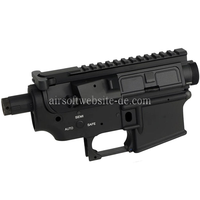 E&C MUR Stil QD Schnellverschluss System Metallgehäuse Obere Untere Empfänger Geeignet für E&C Tokyo Marui M4 M16 Serie AEG Gewehre Airsoft Schwarz