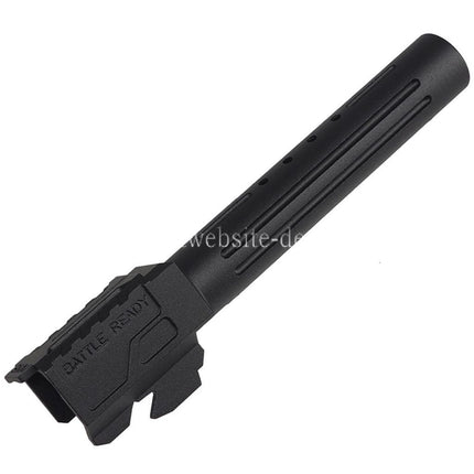 5KU CNC Aluminum BRA Stil Ported Außenlauf Geeignet für Tokyo Marui G17 Gen.3 Serie GBB Pistolen Airsoft