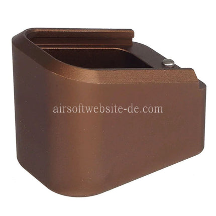 5KU CNC Aluminum Combat Master Magazinbodenplatte Geeignet für Tokyo Marui G17 Gen5 MOS Serie GBB Pistolen Magazin