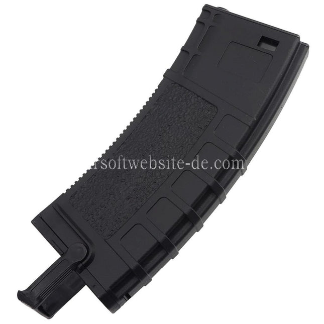CYMA 400rd Pull-Tab Polymer Wicklung Hi-Cap Magazin Geeignet für M4 M16 Serie AEG Gewehre Airsoft Schwarz