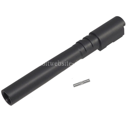 5KU Edelstahl äußere Lauf +11mm CW Gewinde im Uhrzeigersinn Geeignet für KJ Works ASG CZ Shadow2 Serie GBB Pistolen Airsoft