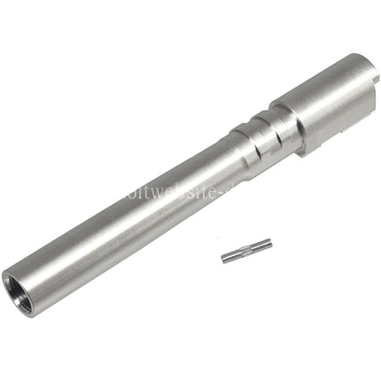 5KU Edelstahl äußere Lauf +11mm CW Gewinde im Uhrzeigersinn Geeignet für KJ Works ASG CZ Shadow2 Serie GBB Pistolen Airsoft
