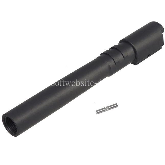 5KU Edelstahl äußere Lauf +11mm CW Gewinde im Uhrzeigersinn mit Bushing Geeignet für KJ Works ASG CZ Shadow2 Orange Serie GBB Pistolen Airsoft