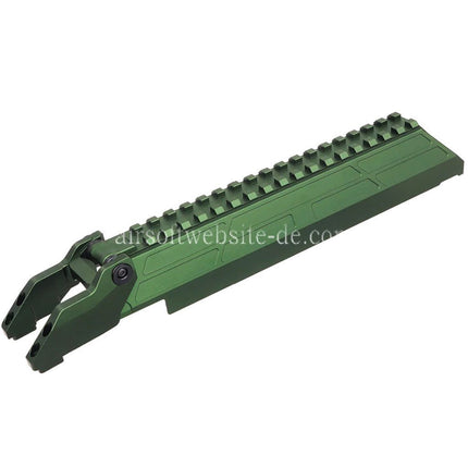 5KU CNC Aluminum M1913 20mm Schiene Empfängers Abdeckung Geeignet für MMS Handschutz Tokyo Marui AKM Serie Gewehre
