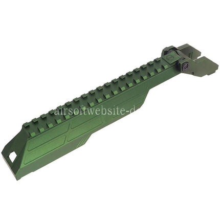 5KU CNC Aluminum M1913 20mm Schiene Empfängers Abdeckung Geeignet für MMS Handschutz Tokyo Marui AKM Serie Gewehre